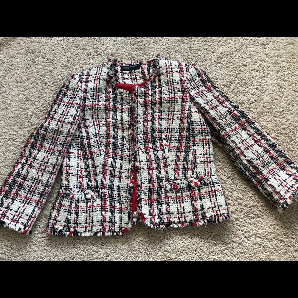 Tweed crop blazer
